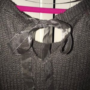 LC Lauren Conrad NWT Gray Sweater Beaded XL